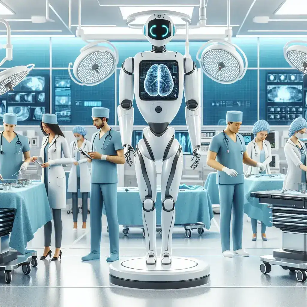 "Robots autónomos en quirófano de hospital gallego, mejorando la precisión y eficiencia en procedimientos médicos."