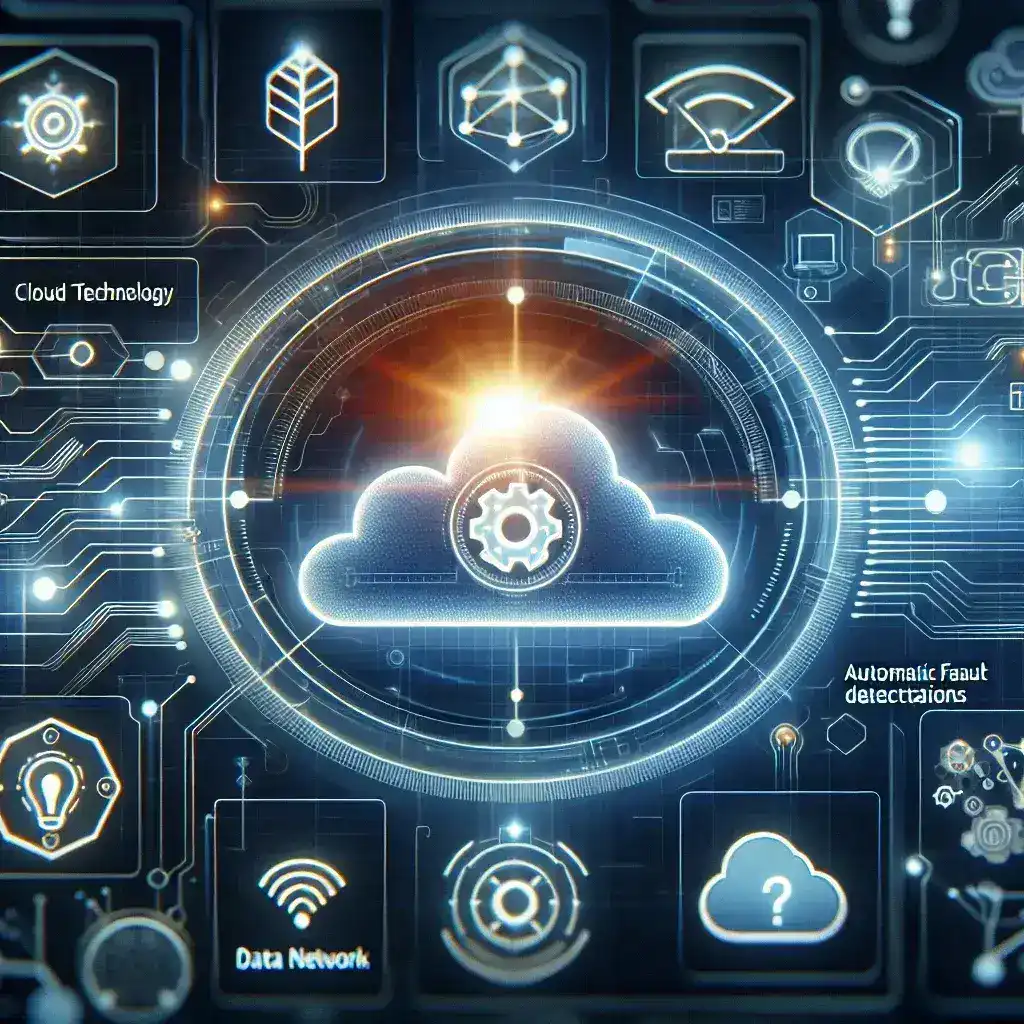 "Imagen ilustrativa de soluciones avanzadas para la detección automática de fallos en la nube, destacando herramientas y tecnologías innovadoras presentadas en la guía completa 2024."