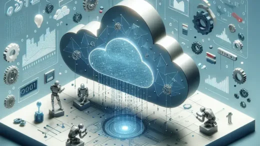 "Diagrama ilustrativo mostrando soluciones innovadoras para la detección automática de fallos en la nube, acompañado de gráficos y herramientas tecnológicas, en el contexto de la Guía Completa 2024."